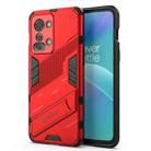 For OnePlus Nord 2T Punk Armor 2 in 1 PC + TPU Phone Case(Red) - 1