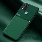 For Infinix Hot 10 Play Classic Tilt Strip Grain Magnetic Shockproof PC + TPU Phone Case(Dark Green) - 1