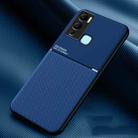 For Infinix Hot 12i X665 Classic Tilt Strip Grain Magnetic Shockproof PC + TPU Phone Case(Blue) - 1