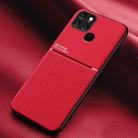 For Infinix Smart 6 Classic Tilt Strip Grain Magnetic Shockproof PC + TPU Phone Case(Red) - 1