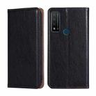 For TCL 20 R 5G / Bremen / 20 AX 5G Gloss Oil Solid Color Magnetic Leather Phone Case(Black) - 1