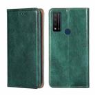 For TCL 20 R 5G / Bremen / 20 AX 5G Gloss Oil Solid Color Magnetic Leather Phone Case(Green) - 1