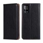 For DOOGEE N40 Pro Gloss Oil Solid Color Magnetic Leather Phone Case(Black) - 1