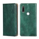 For Fujitsu Arrows WE F-51B Gloss Oil Solid Color Magnetic Leather Phone Case(Green) - 1