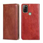 For Blackview A70 Gloss Oil Solid Color Magnetic Leather Phone Case(Brown) - 1