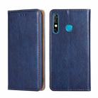 For Infinix Hot 8 / Hot 8 Lite X650 X650B Gloss Oil Solid Color Magnetic Leather Phone Case(Blue) - 1