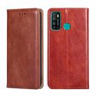 For Infinix Hot 9 / Note 7 Lite X655C Gloss Oil Solid Color Magnetic Leather Phone Case(Brown) - 1