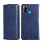 For Infinix Hot 10 Lite / Smart 5 X657 Gloss Oil Solid Color Magnetic Leather Phone Case(Blue) - 1