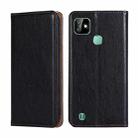 For Infinix Smart HD 2021 X612 Gloss Oil Solid Color Magnetic Leather Phone Case(Black) - 1