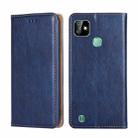 For Infinix Smart HD 2021 X612 Gloss Oil Solid Color Magnetic Leather Phone Case(Blue) - 1