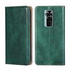 For Tecno Phantom X Gloss Oil Solid Color Magnetic Leather Phone Case(Green) - 1