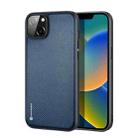 For iPhone 14 Plus DUX DUCIS Fino Series PU + TPU Phone Case (Blue) - 1