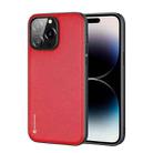 For iPhone 14 Pro Max DUX DUCIS Fino Series PU + TPU Phone Case (Red) - 1