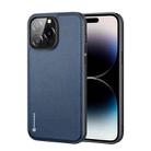 For iPhone 14 Pro Max DUX DUCIS Fino Series PU + TPU Phone Case (Blue) - 1