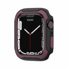 Detachable Two-color Watch Case For Apple Watch Series 9 / 8 / 7 41mm / 6&SE&5&4 40mm(Black Wine Red) - 1