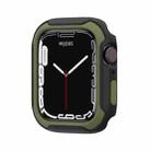 Detachable Two-color Watch Case For Apple Watch Series 9 / 8 / 7 41mm / 6&SE&5&4 40mm(Black Army Green) - 1