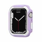 Detachable Two-color Watch Case For Apple Watch Series 9 / 8 / 7 41mm / 6&SE&5&4 40mm(Purple White) - 1