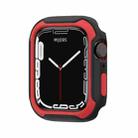 Detachable Two-color Watch Case For Apple Watch Series 9 / 8 / 7 45mm / 6&SE&5&4 44mm(Black Red) - 1