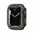 Detachable Two-color Watch Case For Apple Watch Series 9 / 8 / 7 45mm / 6&SE&5&4 44mm(Black Army Green) - 1