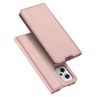 For Xiaomi Redmi Note 11T Pro/Redmi Note 11T Pro+ DUX DUCIS Skin Pro Series Shockproof Leather Phone Case(Rose Gold) - 1