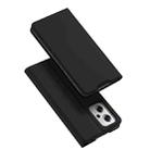 For Xiaomi Redmi Note 11T Pro/Redmi Note 11T Pro+ DUX DUCIS Skin Pro Series Shockproof Leather Phone Case(Black) - 1