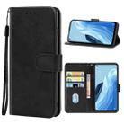 For OPPO Reno7 A Leather Phone Case(Black) - 1