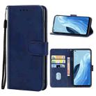 For OPPO Reno7 A Leather Phone Case(Blue) - 1