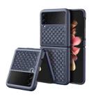 For Samsung Galaxy Z Flip3 5G DUX DUCIS Venice Series Shockproof Genuine Leather Phone Case(Blue) - 1