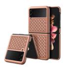 For Samsung Galaxy Z Flip3 5G DUX DUCIS Venice Series Shockproof Genuine Leather Phone Case(Brown) - 1