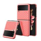 For Samsung Galaxy Z Flip3 5G DUX DUCIS Venice Series Shockproof Genuine Leather Phone Case(Pink) - 1