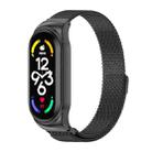 For Xiaomi Mi Band 7 / 7 NFC MIJOBS CS Milan Magnetic Stainless Steel Watch Band(Black) - 1