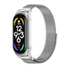 For Xiaomi Mi Band 7 / 7 NFC MIJOBS CS Milan Magnetic Stainless Steel Watch Band(Silver) - 1