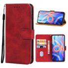 For Xiaomi Redmi Note 11T 5G Leather Phone Case(Red) - 1