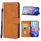 For Xiaomi Redmi Note 11T 5G Leather Phone Case(Brown) - 1