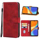 For Xiaomi Redmi 9C Leather Phone Case(Red) - 1