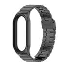 For Xiaomi Mi Band 7 / 7 NFC MIJOBS CS Bamboo Buckle Stainless Steel Watch Band(Black) - 2