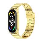 For Xiaomi Mi Band 7 / 7 NFC MIJOBS CS Bamboo Buckle Stainless Steel Watch Band(Gold) - 1