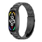 For Xiaomi Mi Band 7 / 7 NFC MIJOBS GT Metal Stainless Steel V-shaped Watch Band(Black) - 1
