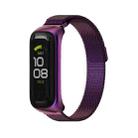 For Samsung Galaxy Fit 2 MIJOBS Milan Magnetic Stainless Steel Watch Band(Purple) - 1