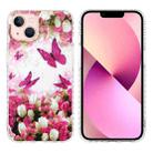 For iPhone 13 2.0mm Airbag Shockproof TPU Phone Case (Dancing Butterflies) - 1