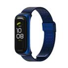 For Samsung Galaxy Fit 2 MIJOBS Milan Buckle Stainless Steel Watch Band(Blue) - 1