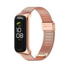 For Samsung Galaxy Fit 2 MIJOBS Milan Buckle Stainless Steel Watch Band(Rose Gold) - 1