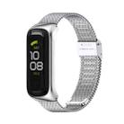 For Samsung Galaxy Fit 2 MIJOBS Milan Buckle Stainless Steel Watch Band(Silver) - 1