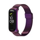 For Samsung Galaxy Fit 2 MIJOBS Milan Buckle Stainless Steel Watch Band(Purple) - 1