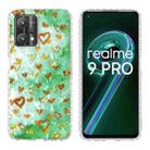 For OPPO Realme 9 Pro 5G 2.0mm Airbag Shockproof TPU Phone Case(Gold Heart) - 1