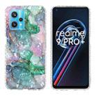 For OPPO Realme 9 Pro+ 5G 2.0mm Airbag Shockproof TPU Phone Case(Ink Green Marble) - 1