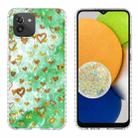 For Samsung Galaxy A03 164mm 2.0mm Airbag Shockproof TPU Phone Case(Gold Heart) - 1