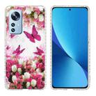 For Xiaomi 12 / 12X 2.0mm Airbag Shockproof TPU Phone Case(Dancing Butterflies) - 1