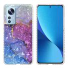 For Xiaomi 12 / 12X 2.0mm Airbag Shockproof TPU Phone Case(Blue Purple Marble) - 1