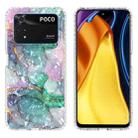 For Xiaomi Poco M4 Pro 4G 2.0mm Airbag Shockproof TPU Phone Case(Ink Green Marble) - 1